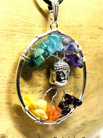 Buddha Necklace - 7 Chakra Pendant