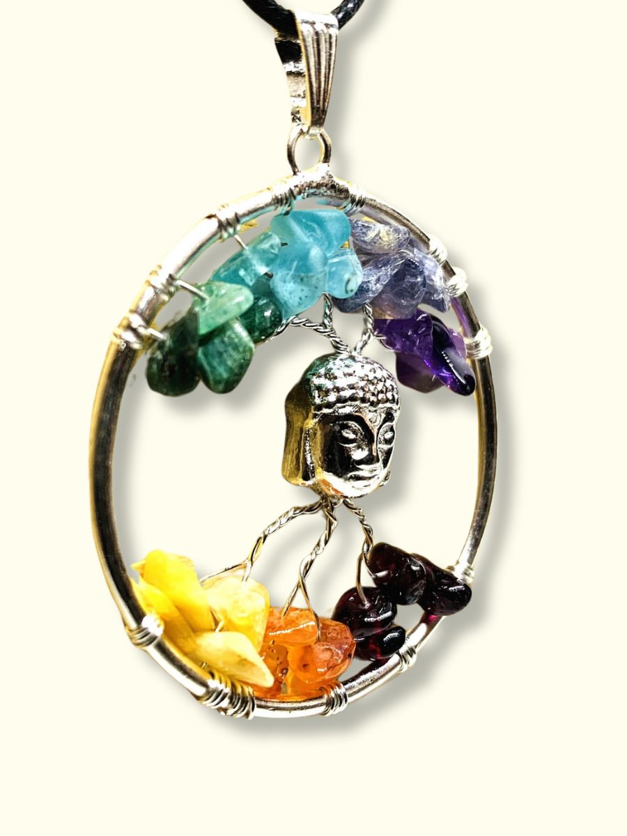 Buddha Necklace - 7 Chakra Pendant