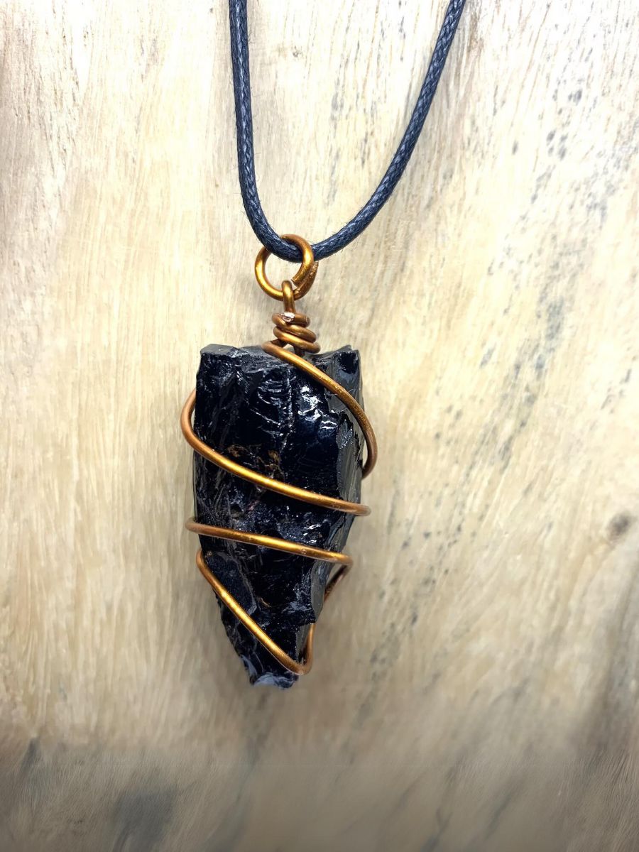 Mystic Black Obsidian Power Pendant