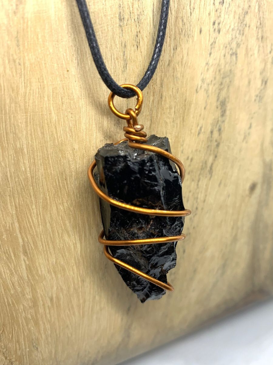 Mystic Black Obsidian Power Pendant