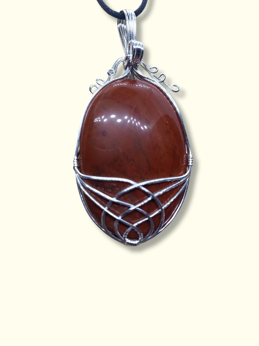 Red Jasper Gemstone Chakra Pendant