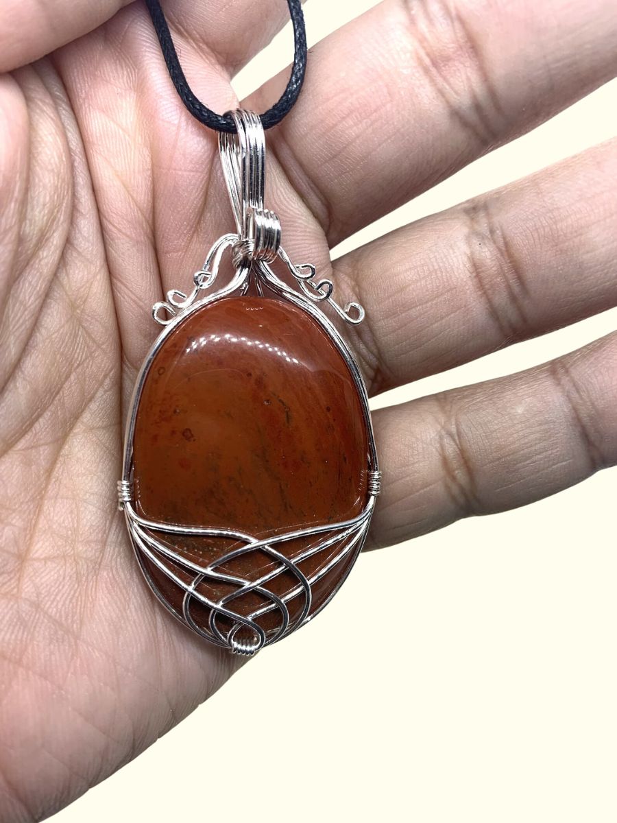 Red Jasper Gemstone Chakra Pendant