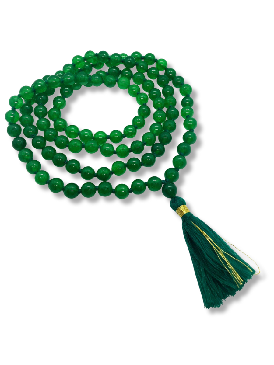 Green Jade Mala 108 beads