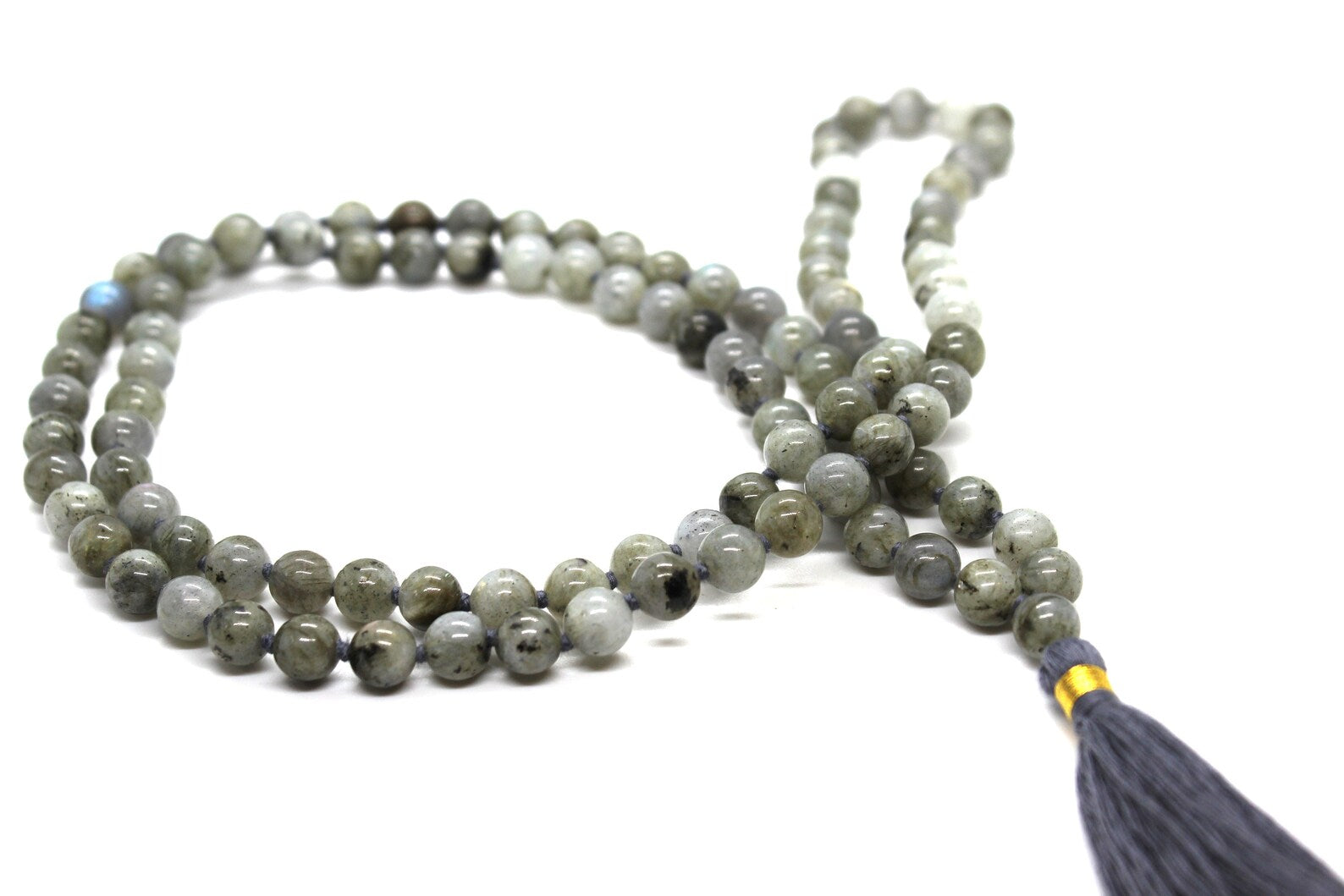 Labradorite Mala Beads Necklace