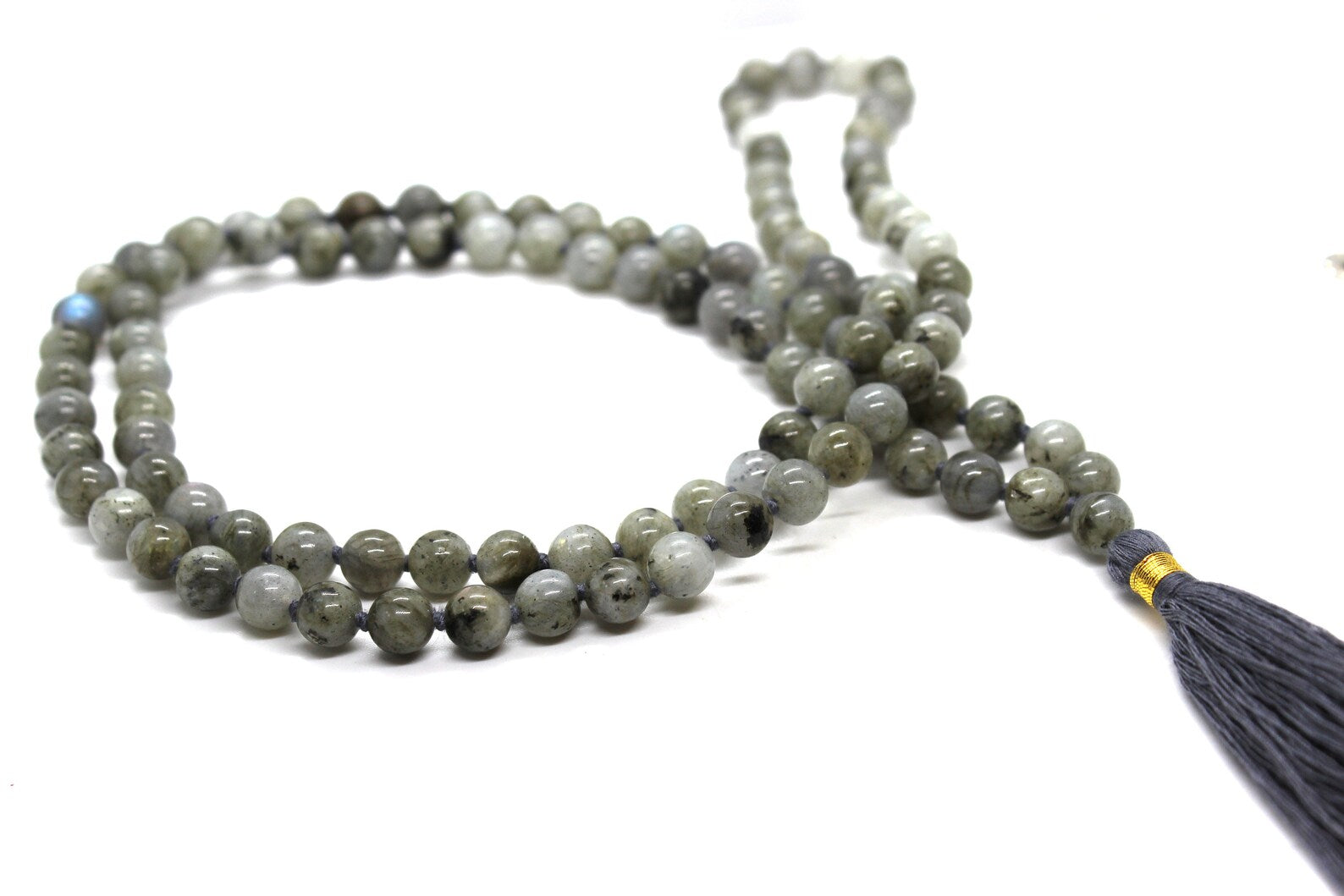 Labradorite Mala Beads Necklace