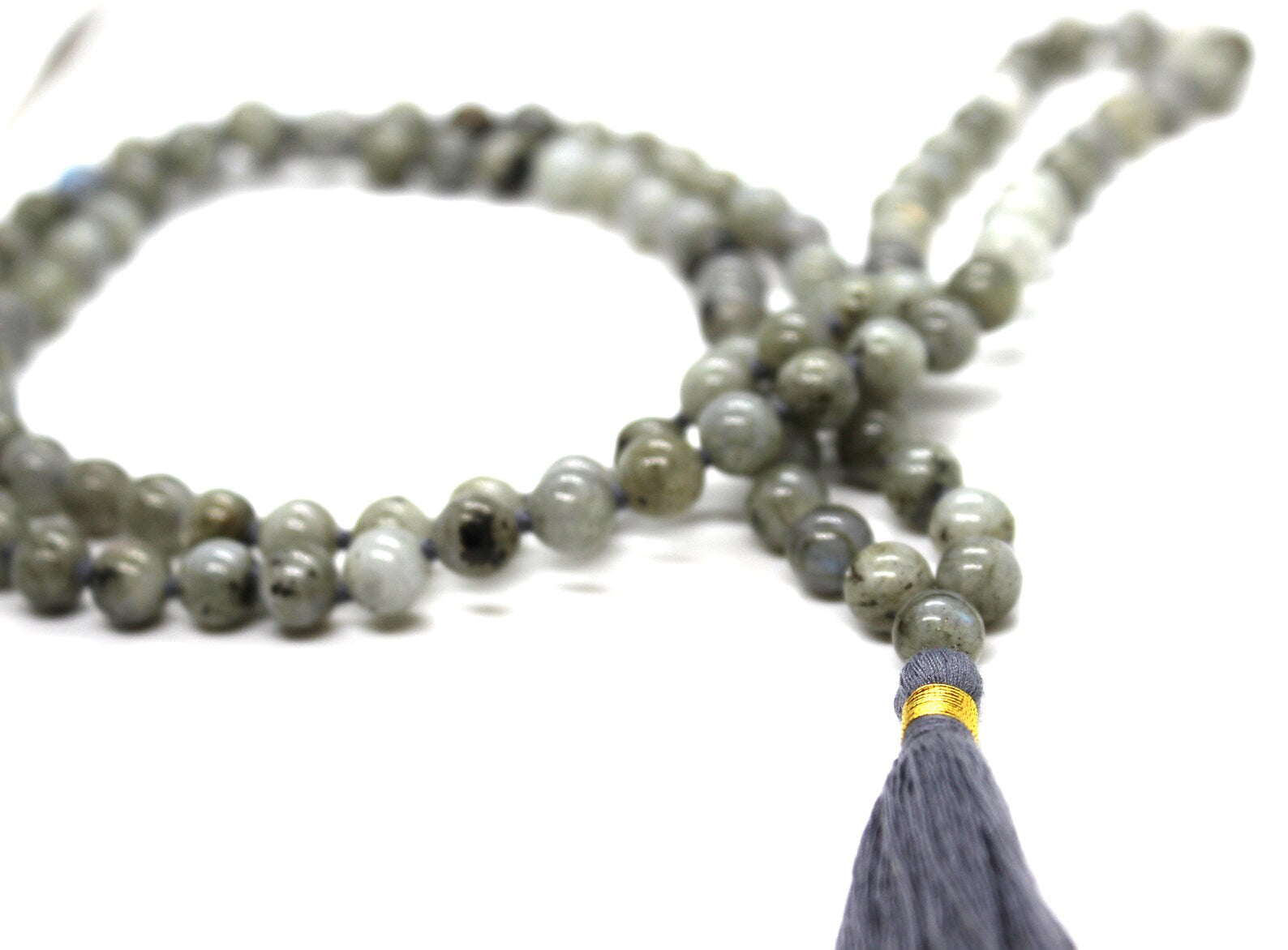 Labradorite Mala Beads Necklace