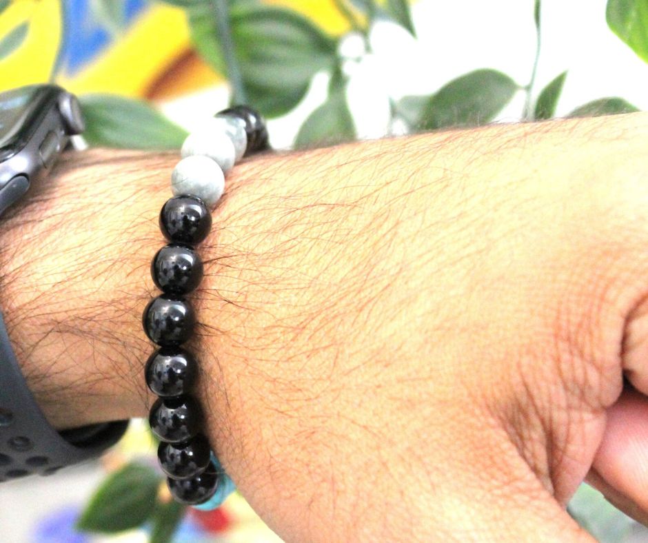 Mystic Aura Gemstone Bracelet –Spiritual Yodha Warrior Bracelet