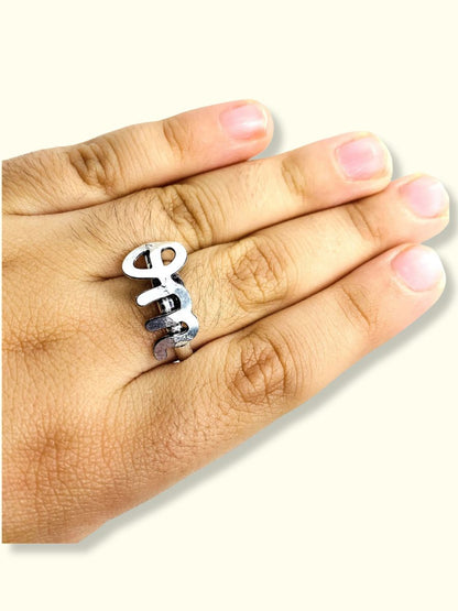 Zen Harmony Silver Om Ring