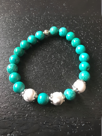 Turquoise Howlite Chakra Bracelet