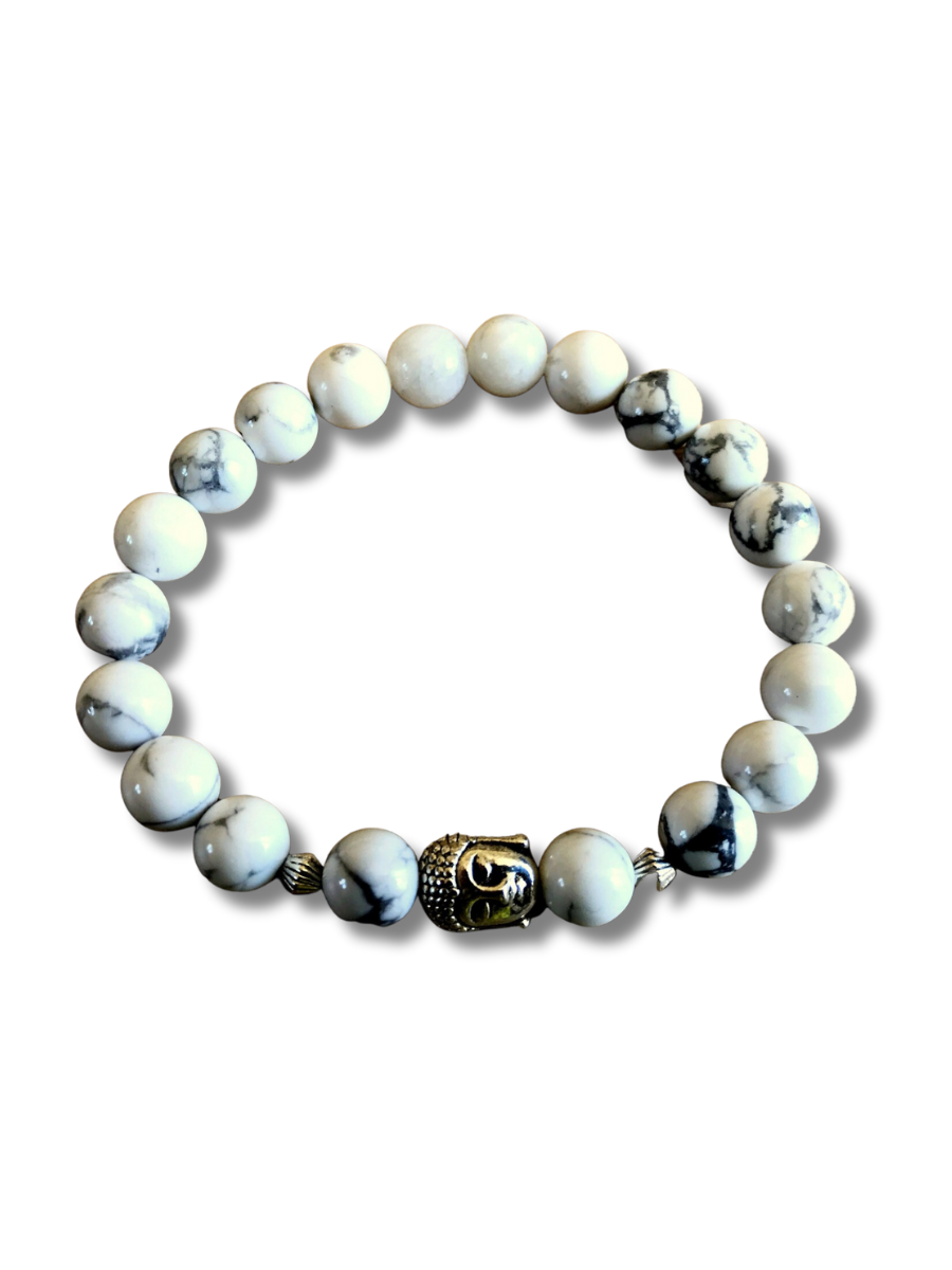 Buddha Bracelet White howlite