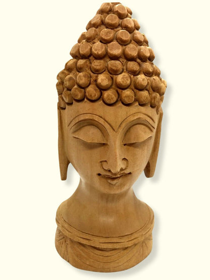 Artisanal Serenity Buddha Statue - 5 Inch Wooden Craft