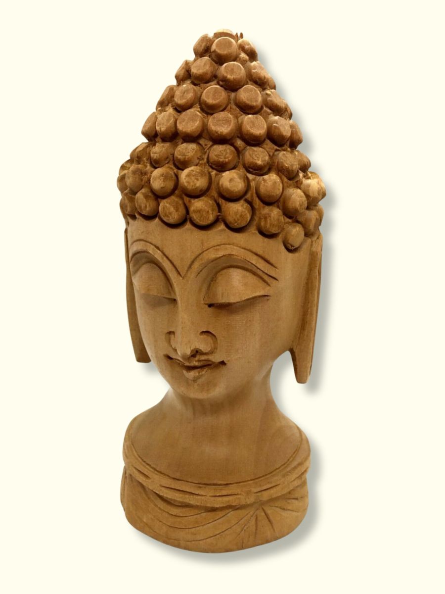 Artisanal Serenity Buddha Statue - 5 Inch Wooden Craft