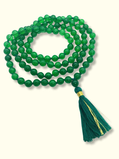 Green Jade Necklace - Buddhist hewelry 