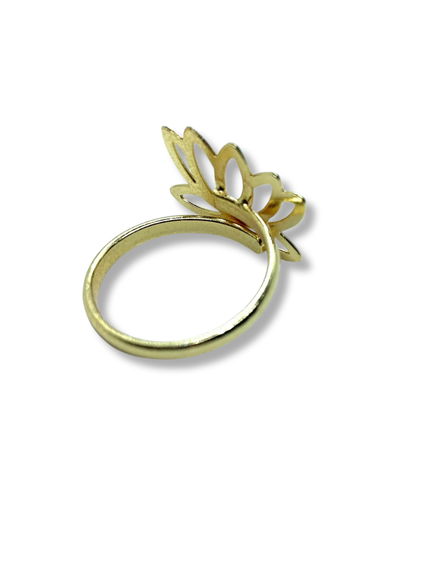 handmade lotus ring 