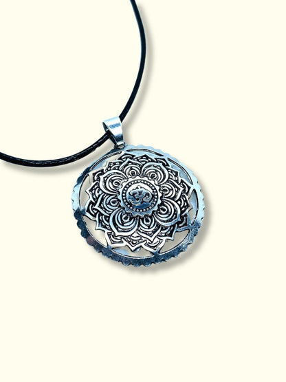 BUDDHA SILVER NECKLACE - MADALA PENDANT 