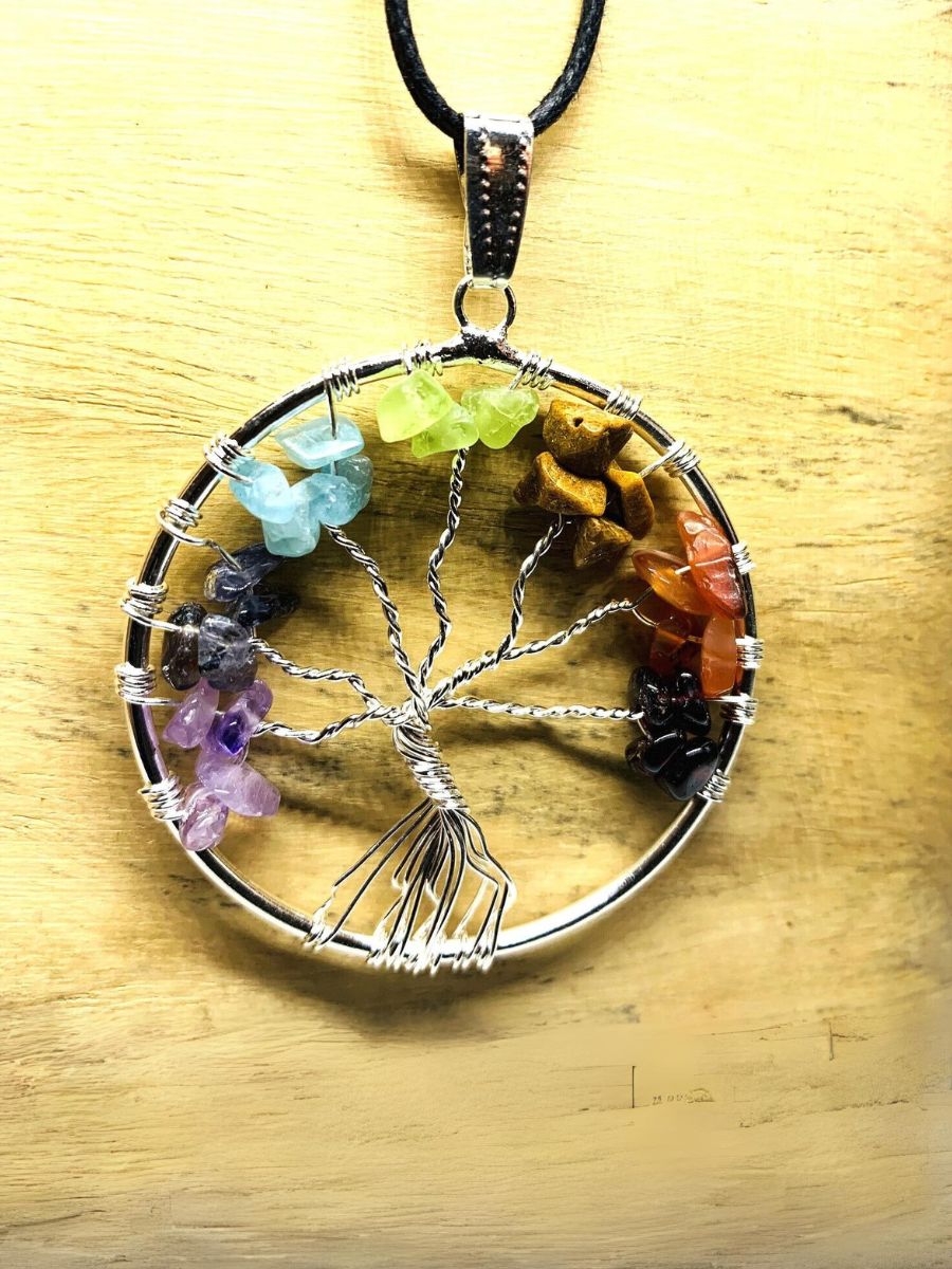 7 Chakra Tree of Life Necklace